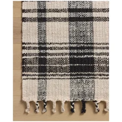 VND0086 Loloi Inc Louie Ivory Black Rug