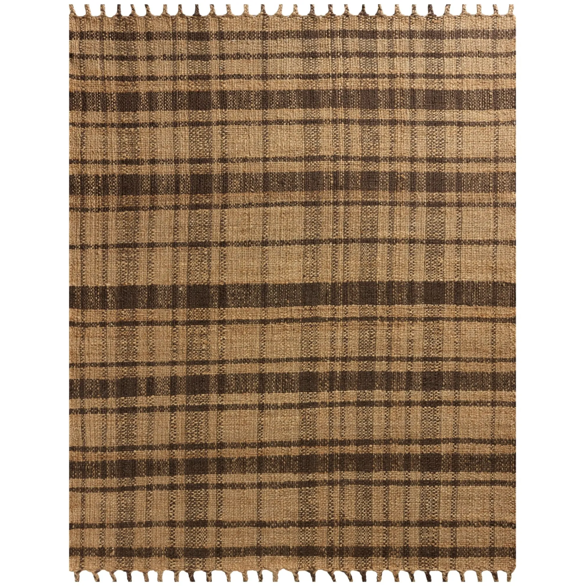 VND0086 Loloi Inc Louie Natural Espresso Rug