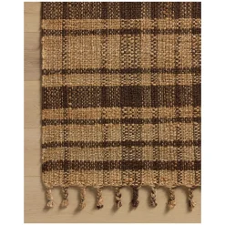 VND0086 Loloi Inc Louie Natural Espresso Rug