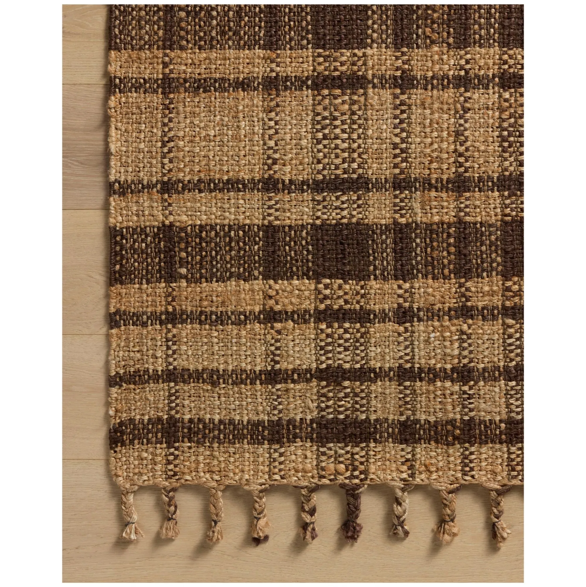 VND0086 Loloi Inc Louie Natural Espresso Rug