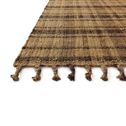 VND0086 Loloi Inc Louie Natural Espresso Rug