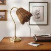 VND6475 StyleCraft Home Collection Lucinda Rattan Scallop Task Lamp