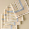 VND6843 KARUR GOLDLINE EXPORTS LLP Luna Floral Printed Napkin Set of Four
