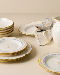 VND7817 FOXSTONE DEVELOPMENT CO.,LTD Luna Floral Salad Plate