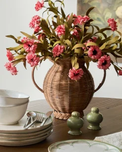 VND0164 Creative Co-op Inc Mabel Rattan Vase