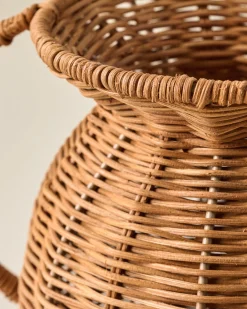 VND0164 Creative Co-op Inc Mabel Rattan Vase