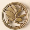 VND6628 Quality Products of India Magnolia Antique Brass Trivet