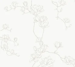 VND2730 York Wallcoverings Magnolia Branches Wallpaper