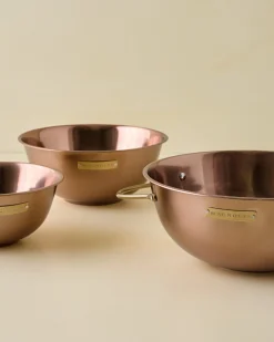 VND8417 AC Brothers Magnolia Copper Mixing Bowl Set