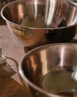 VND8417 AC Brothers Magnolia Copper Mixing Bowl Set