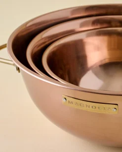 VND8417 AC Brothers Magnolia Copper Mixing Bowl Set