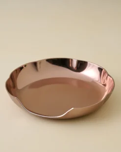 VND8417 AC Brothers Magnolia Copper Scalloped Spoon Rest