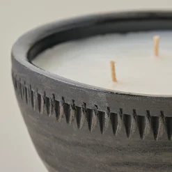 VND0040 Couture Brands LLC Magnolia Gathered Rustic Bowl Candle
