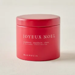 VND0040 Couture Brands LLC Magnolia Joyeux Noel and Twelve Nights Candle Tin Bundle