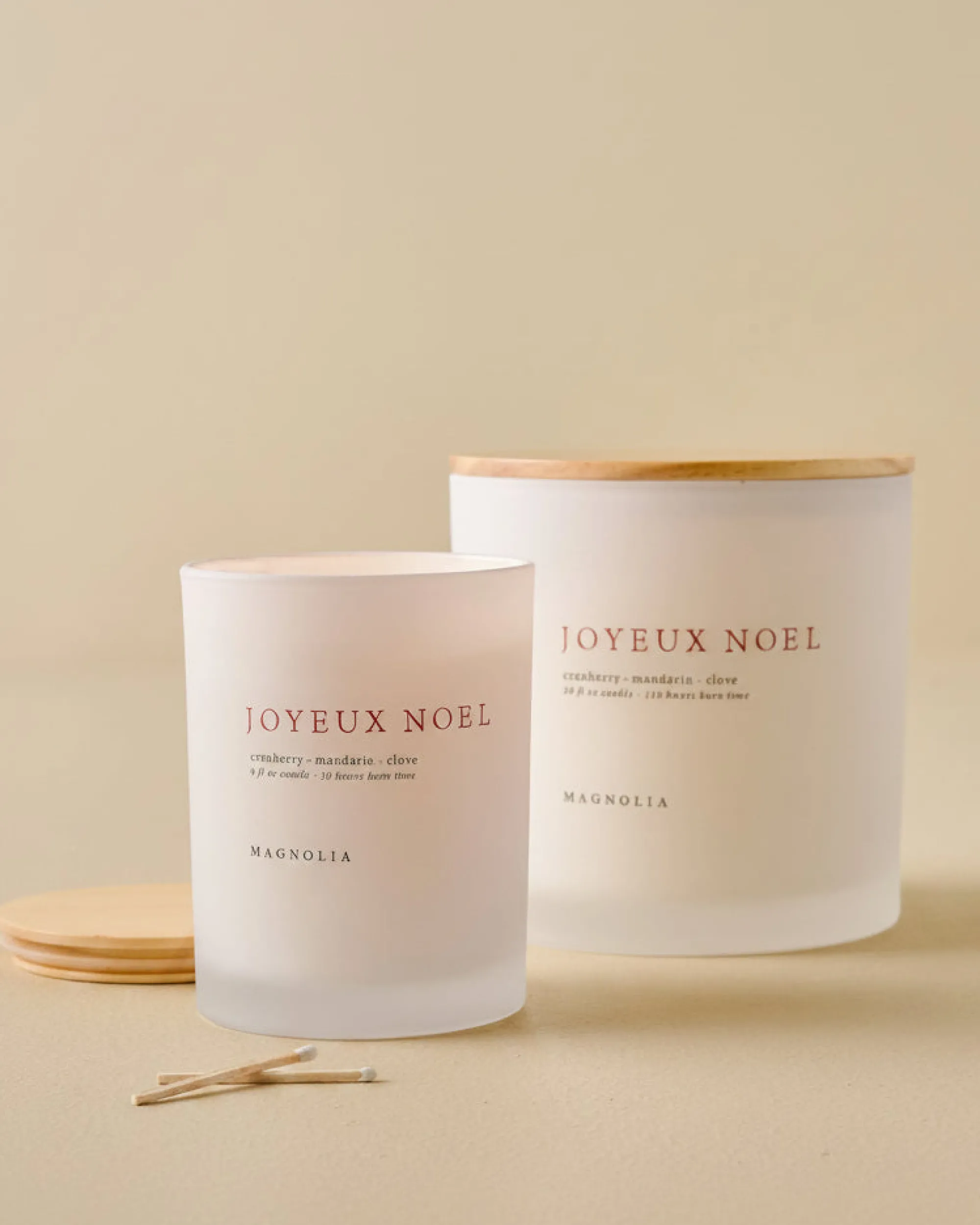 VND0040 Couture Brands LLC Magnolia Joyeux Noel Candle