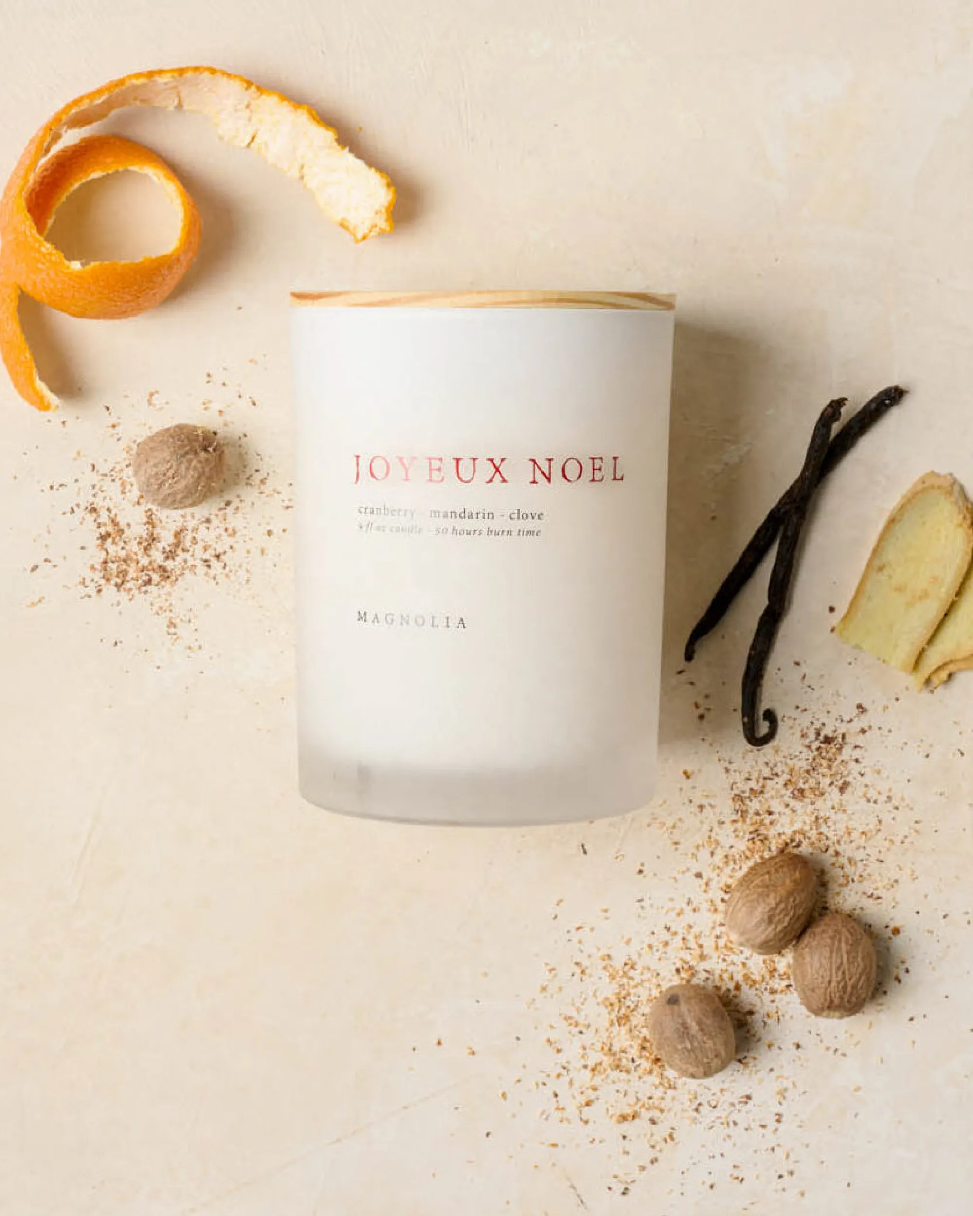 VND0040 Couture Brands LLC Magnolia Joyeux Noel Candle