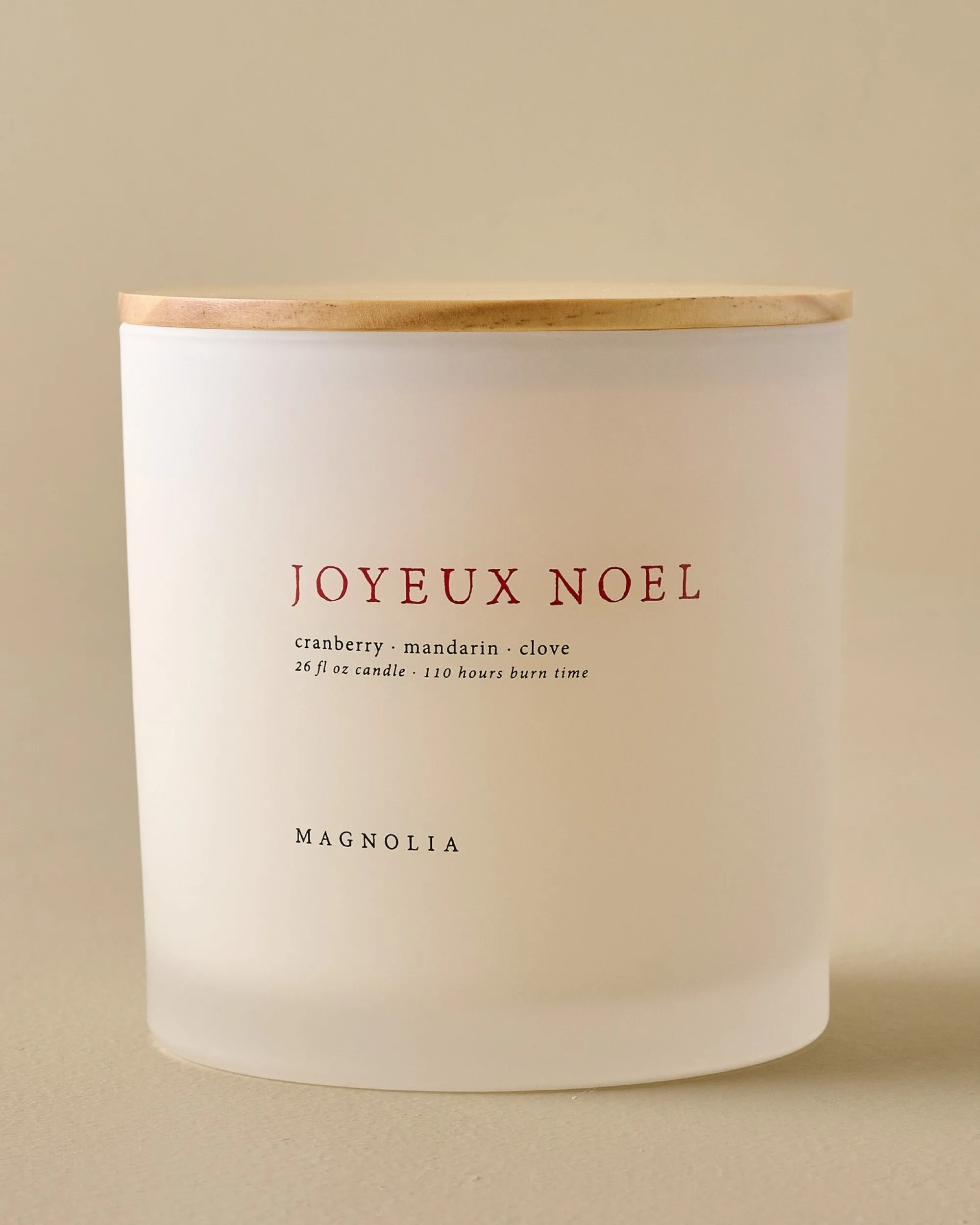 VND0040 Couture Brands LLC Magnolia Joyeux Noel Candle