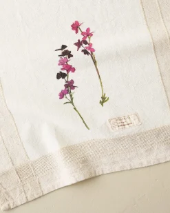 VND6843 KARUR GOLDLINE EXPORTS LLP Magnolia Larkspur Garden Tea Towel