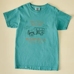 VND0179 Hole In The Roof Marketing Inc Magnolia Road Trippin Green Kids Shirt