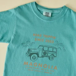 VND0179 Hole In The Roof Marketing Inc Magnolia Road Trippin Green Kids Shirt