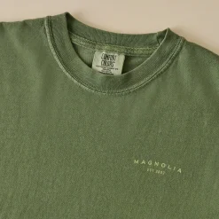 VND0179 Hole In The Roof Marketing Inc Magnolia Silos Crest Green Shirt