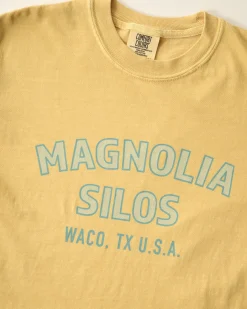 VND0179 Hole In The Roof Marketing Inc Magnolia Silos Mustard Shirt