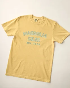 VND0179 Hole In The Roof Marketing Inc Magnolia Silos Mustard Shirt