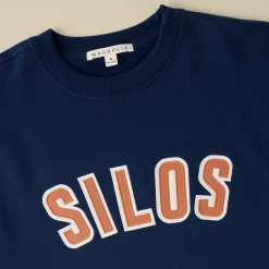 VND8309 Supplyable Group, LLC Magnolia Silos Navy Sierra Applique Sweatshirt