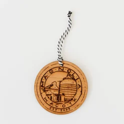 VND0556 Wordsmith Wood Shop Magnolia Silos Seal Ornament