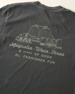 VND0179 Hole In The Roof Marketing Inc Magnolia Silos Sketch Pepper Shirt