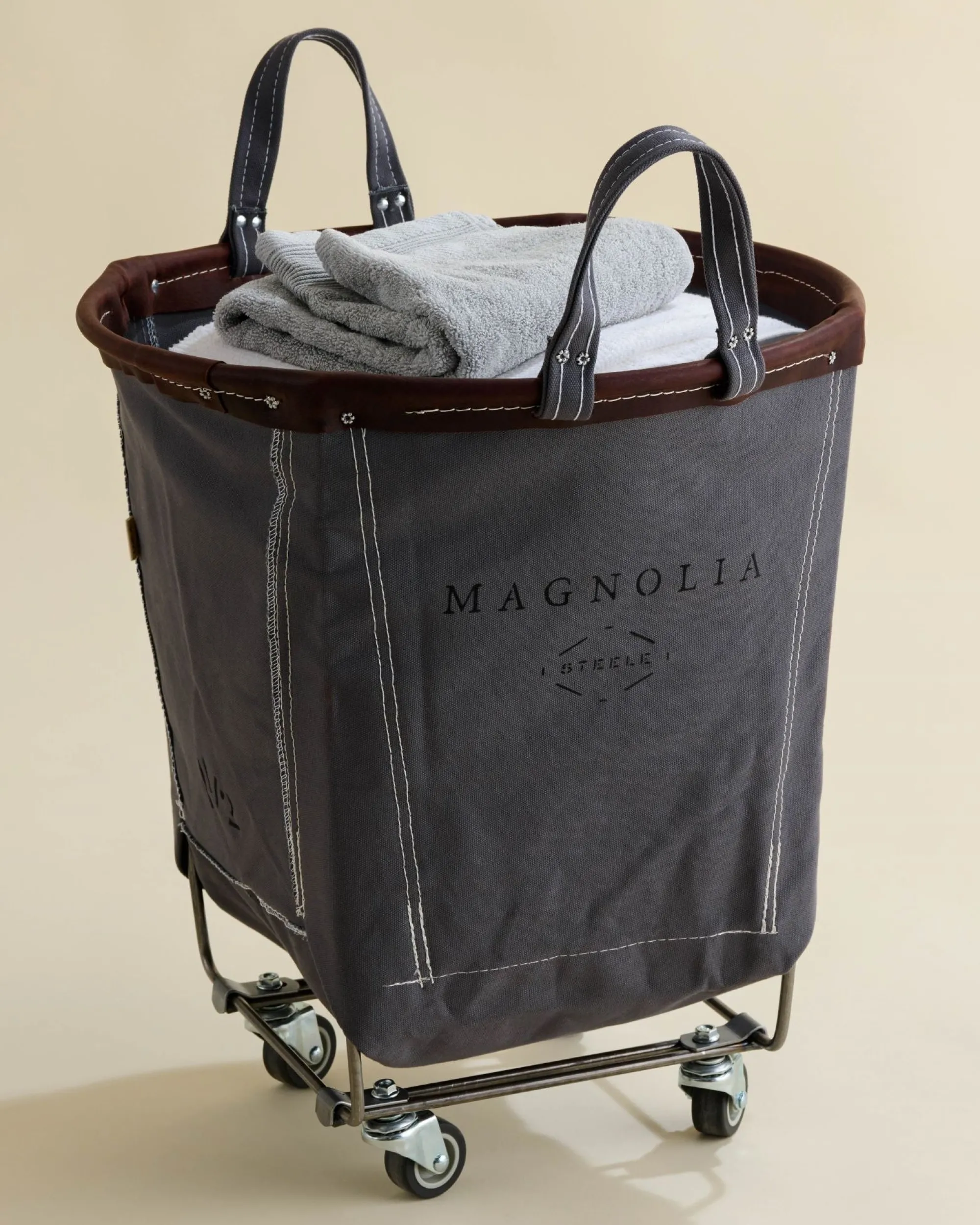 VND5987 Steele Canvas Basket Corp Magnolia Steele Canvas Large Truck Grey - 1.5 BU