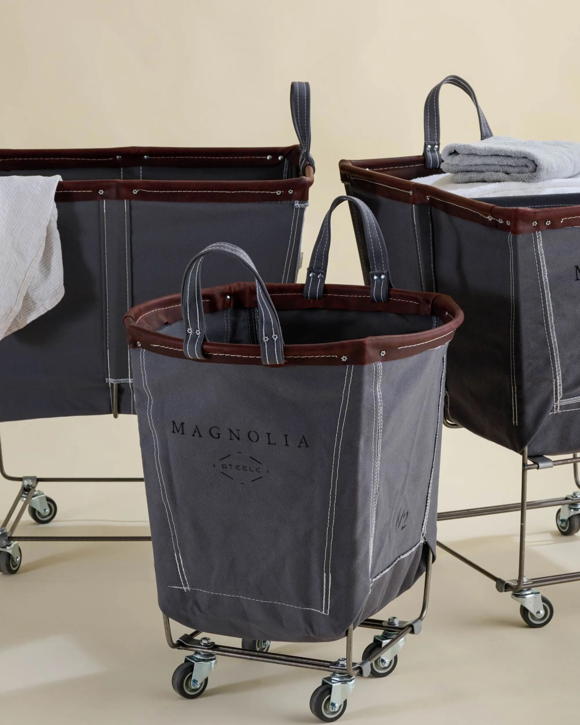 VND5987 Steele Canvas Basket Corp Magnolia Steele Canvas Large Truck Grey - 1.5 BU