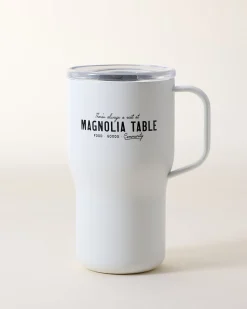 VND7895 Created Co. MAGNOLIA TABLE 16 OZ STAINLESS STEEL WHITE ROAM