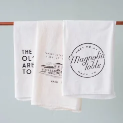 VND2724 Goochie Designs Magnolia Table Tea Towel