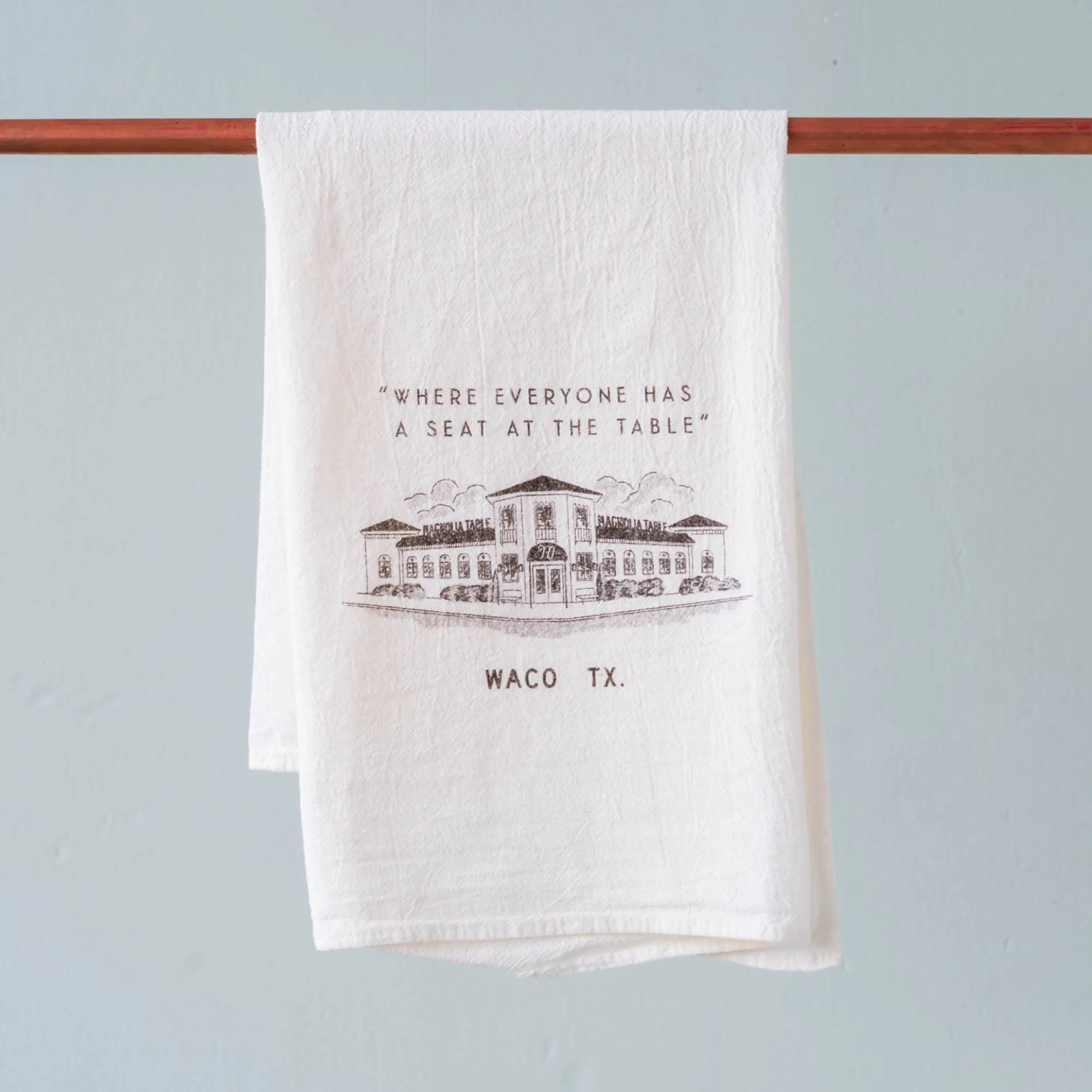 VND2724 Goochie Designs Magnolia Table Tea Towel