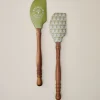 VND6290 Dayglow LLC Magnolia Turned Handle Flower Spatula Bundle