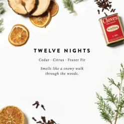 VND0040 Couture Brands LLC Magnolia Twelve Nights Candle
