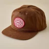 VND5970 Concept One Accessories Magnolia Waxed Canvas Patch 5-Panel Hat