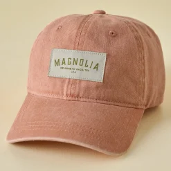 VND5970 Concept One Accessories Magnolia Woven Patch Coral Hat