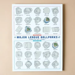 Kids VND7795 Pop Chart Lab Major League Ballpark Scratch-Off Chart