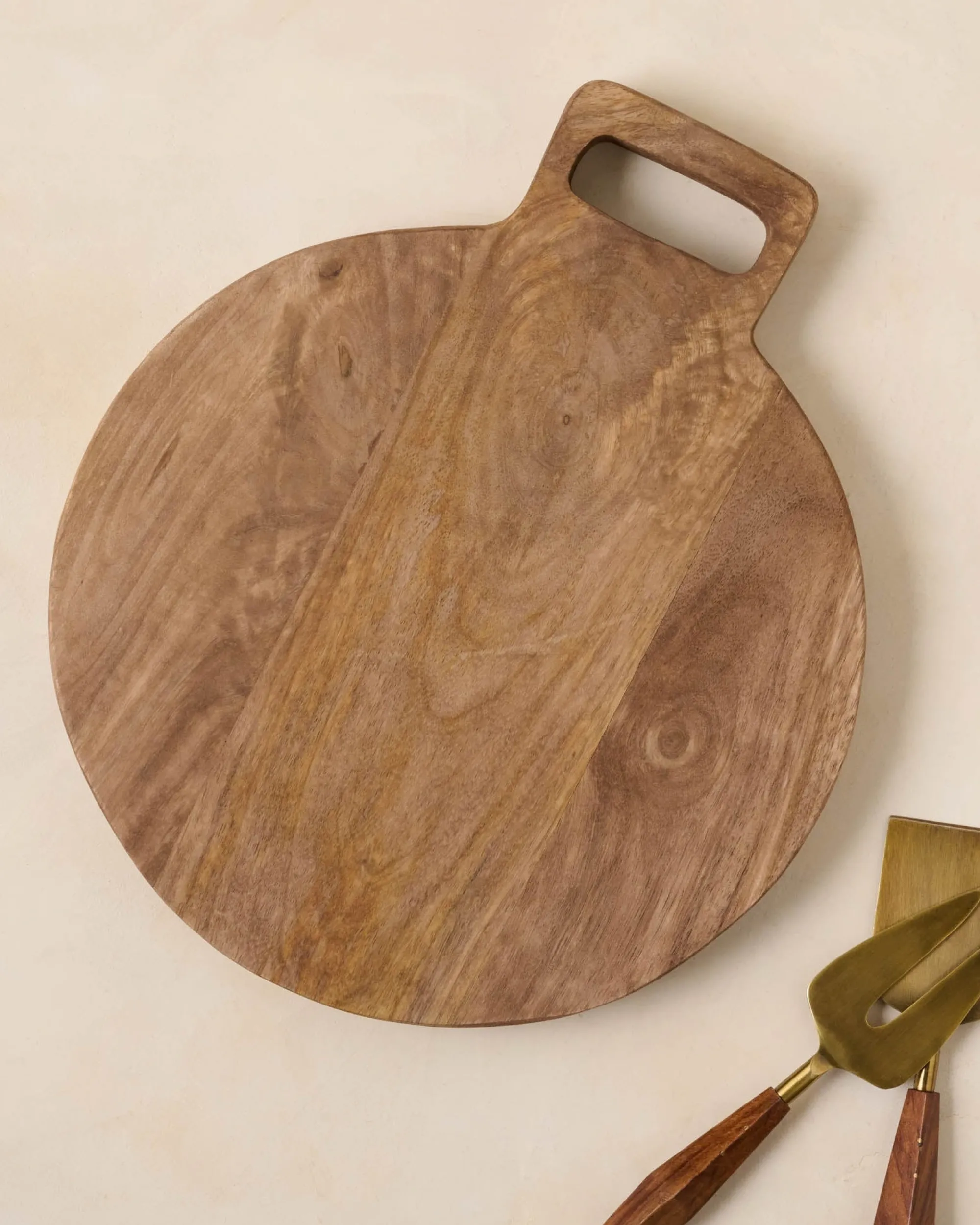 VND6622 ARVIND EXPO-CRAFTS Mango Wood Round Bread Board