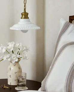 VND6475 StyleCraft Home Collection Marjorie Milk Glass Pendant (-)