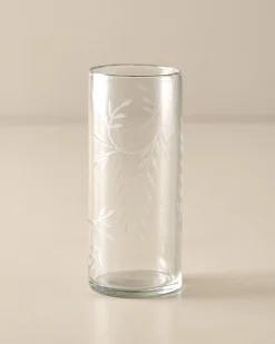 VND7004 BKG OVERSEAS Marlowe Etched Glass Tumbler