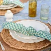 VND6843 KARUR GOLDLINE EXPORTS LLP Meadow Check Napkin Set of 4