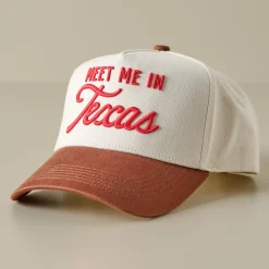 VND8565 KenzKustomz LLC Meet me in Texas Ivory Hat