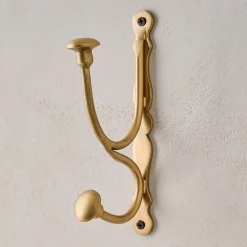 VND6714 BRASAGE Mia Antiqued Brass Wall Hook