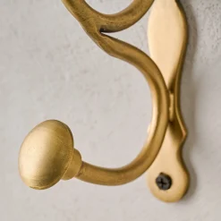 VND6714 BRASAGE Mia Antiqued Brass Wall Hook