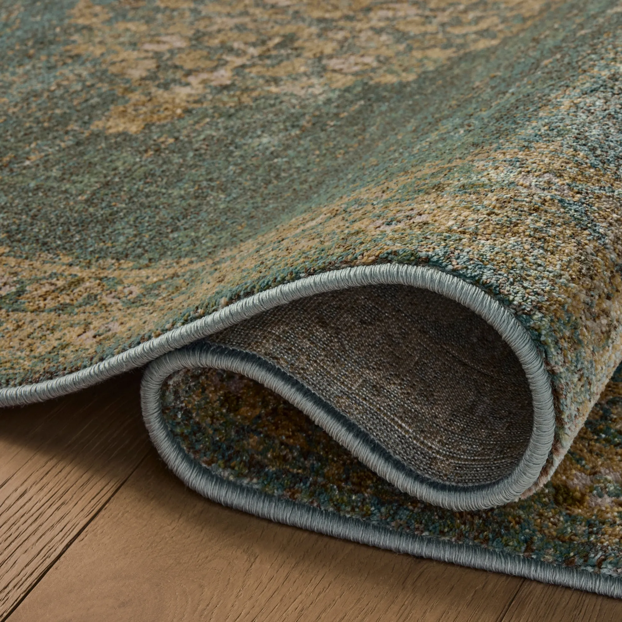 VND0086 Loloi Inc Mona Aqua Wheat Rug