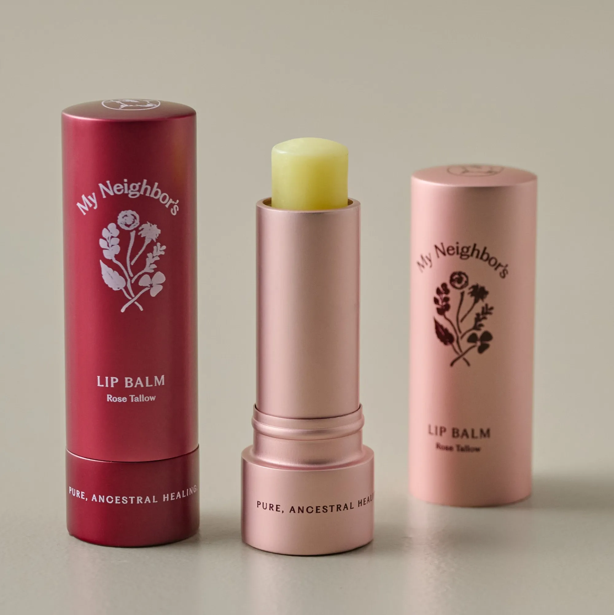 VND8975 My Neighbors Co My Neighbor's Tallow Rose Lip Balm