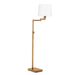 VND7751 Regina Andrew Design Inc Natural Brass Swivel Floor Lamp